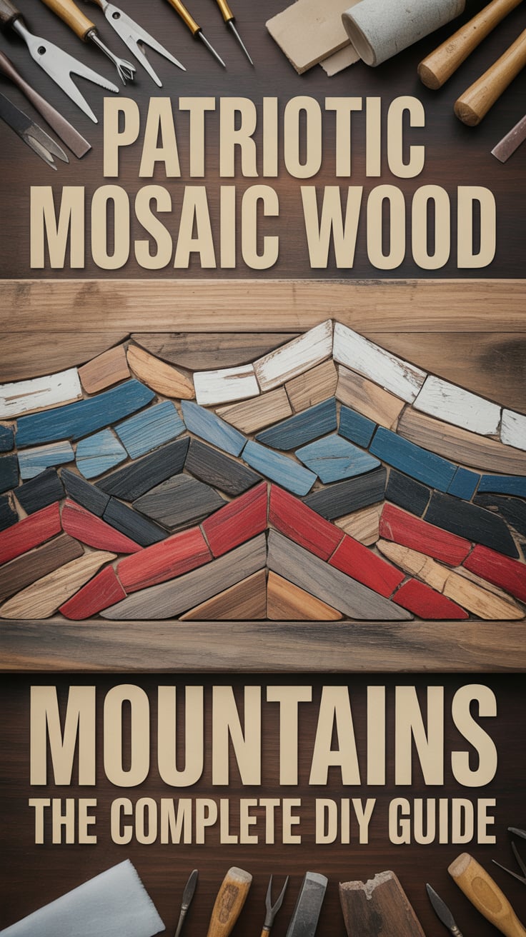 Patriotic Mosaic Wood Mountains: The Complete DIY Guide