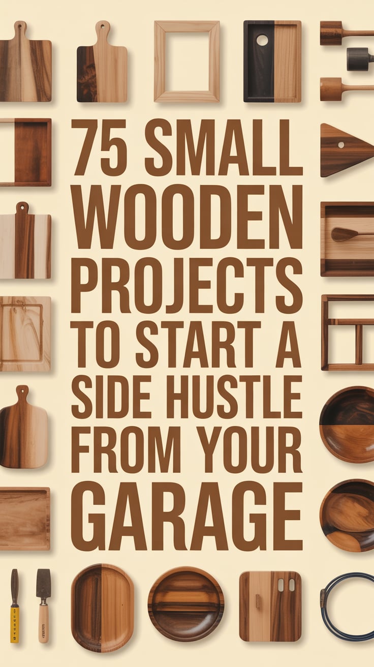 75 Small Wooden Projects to Start a Side Hustle From Your Garage